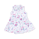 Angel Dear Golf Carts and Flowers Polo Tennis Dress