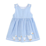 Lil Cactus Blue Gingham Goose A-Line Dress