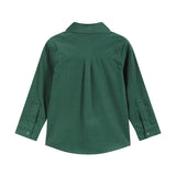 Lil Cactus Green Corduroy Santa Dress Shirt