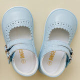 Angel Baby H182 Elise Double Strap Mary Jane Bluebell Blue