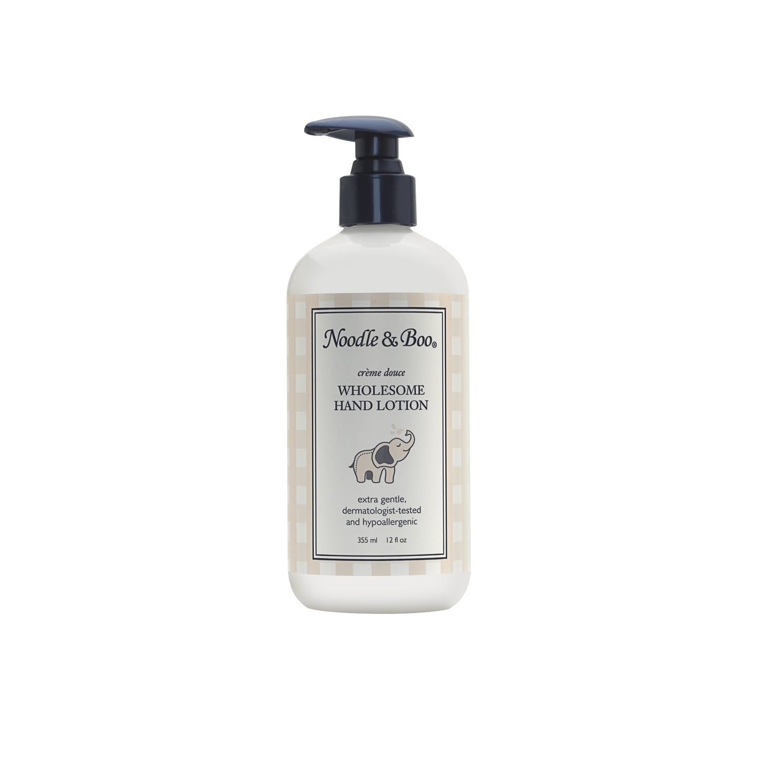 Noodle & Boo Wholesome Hand Lotion bottle, front