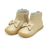 L'Amour F608 Harper Scalloped Bow Boot Champagne
