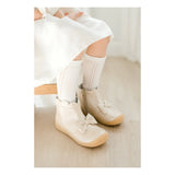 L'Amour F608 Harper Scalloped Bow Boot Champagne