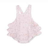 Angel Dear Harper Floral Ruffle Sunsuit