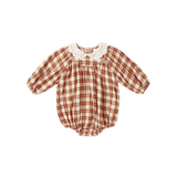 Rylee + Cru Heidi Romper Red Plaid