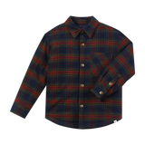 Me & Henry Hiker Padded Jacket Navy Plaid