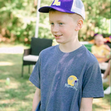 Magnolia Mudbugs Boys of Fall Purple & Gold Football Tee