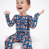 Lev Baby Honor Firetruck Convertible Romper