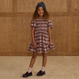 Rylee + Cru India Dress Burgundy Plaid