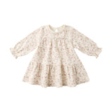 Quincy Mae Tiered Jersey Dress French Garden
