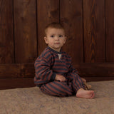 Rylee + Cru Relaxed Jogger Pant Mulberry Stripe