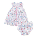 Angel Dear Julep's Floral Patchwork Jill Dress with Bloomers