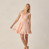Rylee + Cru Teen Kalina Dress Blush