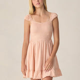 Rylee + Cru Teen Kalina Dress Blush