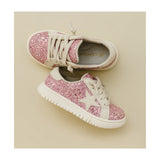 L'Amour 688 Kinley Glitter Star Sneaker Pink