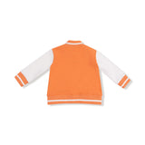 Angel Dear French Terry Letterman Jacket Orange