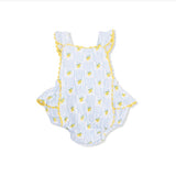 Angel Dear Lovely Lemons Ric Rac Ruffle Sunsuit