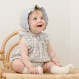 Quincy Mae Maya Romper Blue Plaid