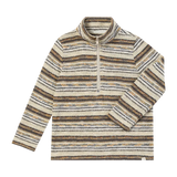 Me & Henry Macchu Sherpa Pullover Beige/Brown Stripe