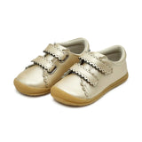L'Amour Marisa Scalloped Strap Sneaker Champagne
