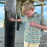 Me & Henry Maui Printed Shirt Tropical Beach