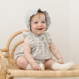 Quincy Mae Maya Romper Blue Plaid
