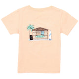 Properly Tied Boys SS Top Surf Shack Melon