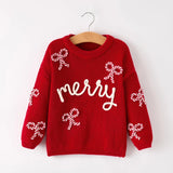 Rylee Faith Merry Christmas Sweater Red