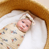 Copper Pearl Mickey Mouse Knit Swaddle Blanket
