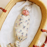 Copper Pearl Mickey Mouse Knit Swaddle Blanket