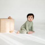 Remi & Capri Zipper Sleeper Mineral Green