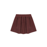Rylee + Cru Button Front Mini Skirt Burgundy