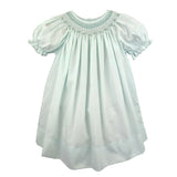 Petit Ami Bishop Smocked Heirloom Dress Mint