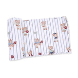 Angel Dear Mixed Sports Bears Swaddle Blanket 45x45