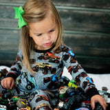 Fletch Monster 2 Piece Pants Pajama Set