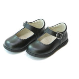 L'Amour Chloe Scalloped Mary Jane Black