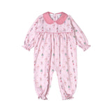 Baby Loren Pink Nutcracker Pima Collar Romper