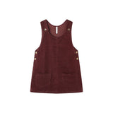 Rylee + Cru  Odette Overall Dress Burgundy