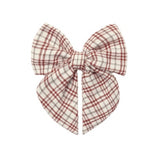 Quincy Mae Bow Christmas Plaid