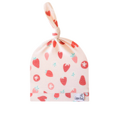 Copper Pearl Strawberry Top Knot Hat 0-4m