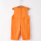 Rylee Faith Orange Pumpkin Smocked Jon Jon