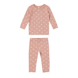 Quincy Mae Bamboo Pajama Set Pink Hearts