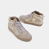 Shu Shop Paulina Hi Top Sneakers Gold Shimmer