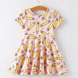 Rylee Faith Designs Back To School Pencil Dress Pink