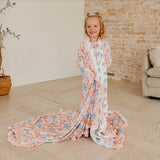 Copper Pearl Bamboo Ruffled Jumbo Quilt Penelope