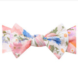 Copper Pearl Knit Headband Bow Penelope
