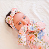 Copper Pearl Knit Headband Bow Penelope