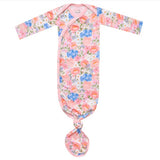 Copper Pearl Bamboo Newborn Knotted Gown Penelope