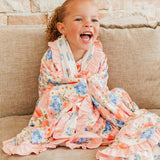Copper Pearl Bamboo Ruffled Three Layer Quilt Penelope