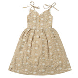 Vignette Penny Dress Tan Dandelion Eyelet